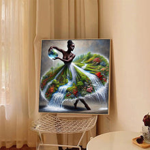 Load image into Gallery viewer, Diamond Painting - Full Round - Nature Skirt Girl (40*40CM)