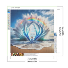 Load image into Gallery viewer, Diamond Painting - Full Round - Water Wave Back Girl (40*40CM)