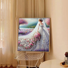 Load image into Gallery viewer, Diamond Painting - Full Round - Wedding Dress Girl (40*40CM)