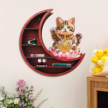 Load image into Gallery viewer, Lunar Design DIY Diamond Painting Wall Shelf for Home Decoration (Cat A)