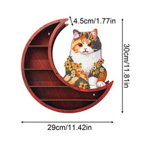 Load image into Gallery viewer, Lunar Design DIY Diamond Painting Wall Shelf for Home Decoration (Cat B)