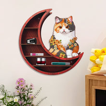 Load image into Gallery viewer, Lunar Design DIY Diamond Painting Wall Shelf for Home Decoration (Cat B)