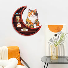 Load image into Gallery viewer, Lunar Design DIY Diamond Painting Wall Shelf for Home Decoration (Cat B)