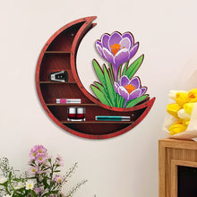Load image into Gallery viewer, Lunar Design DIY Diamond Painting Wall Shelf for Home Decoration (Flower)
