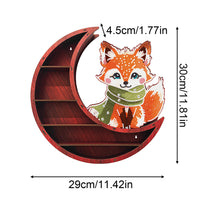 Load image into Gallery viewer, Creative Lunar Design DIY Diamond Painting Wall Shelf for Home Decoration (Fox)
