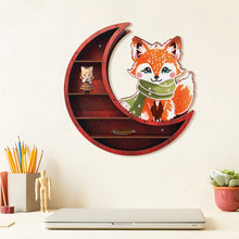 Load image into Gallery viewer, Creative Lunar Design DIY Diamond Painting Wall Shelf for Home Decoration (Fox)