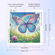 Load image into Gallery viewer, Diamond Painting - Partial Special Shaped - Butterfly (30*30CM)