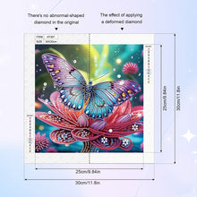 Load image into Gallery viewer, Diamond Painting - Partial Special Shaped - Butterfly (30*30CM)