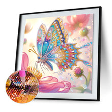 Load image into Gallery viewer, Diamond Painting - Partial Special Shaped - Butterfly (30*30CM)