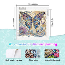 Load image into Gallery viewer, Diamond Painting - Partial Special Shaped - Butterfly (30*30CM)