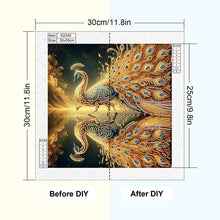 Load image into Gallery viewer, Diamond Painting - Partial Special Shaped - Peacock (30*30CM)