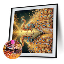 Load image into Gallery viewer, Diamond Painting - Partial Special Shaped - Peacock (30*30CM)