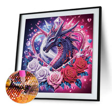 Load image into Gallery viewer, Diamond Painting - Partial Special Shaped - Rose Dragon (30*30CM)