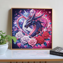 Load image into Gallery viewer, Diamond Painting - Partial Special Shaped - Rose Dragon (30*30CM)