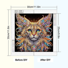 Load image into Gallery viewer, Diamond Painting - Partial Special Shaped - Colorful Cat (30*30CM)