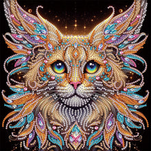 Load image into Gallery viewer, Diamond Painting - Partial Special Shaped - Colorful Cat (30*30CM)
