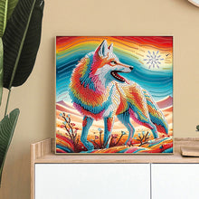 Load image into Gallery viewer, Diamond Painting - Partial Special Shaped - Colorful Wolf (30*30CM)