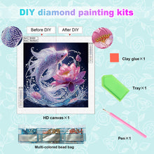 Load image into Gallery viewer, Diamond Painting - Partial Special Shaped - Purple Light Fish (30*30CM)