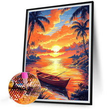 Load image into Gallery viewer, Diamond Painting - Full Round - Sunset Lake View (40*50CM)