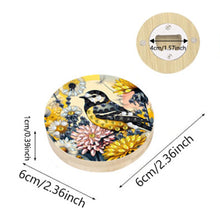Load image into Gallery viewer, Wooden PET DIY Diamond Painting Magnets Jar Opener Kit Kitchen Tool (Bird A)