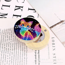 Load image into Gallery viewer, Wooden PET DIY Diamond Painting Magnets Jar Opener Kit Kitchen Tool (Cat B)