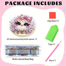 Load image into Gallery viewer, Wooden PET DIY Diamond Painting Magnets Jar Opener Kit Kitchen Tool (Bird B)