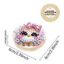 Load image into Gallery viewer, Wooden PET DIY Diamond Painting Magnets Jar Opener Kit Kitchen Tool (Bird B)