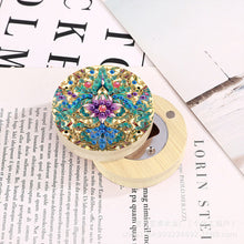 Load image into Gallery viewer, Wooden PET DIY Diamond Painting Magnets Jar Opener Kit Kitchen Tool (Flower D)