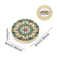 Load image into Gallery viewer, Wooden PET DIY Diamond Painting Magnets Jar Opener Kit Kitchen Tool (Flower E)