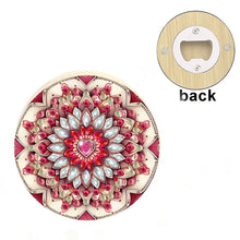 Load image into Gallery viewer, Wooden PET DIY Diamond Painting Magnets Jar Opener Kit Kitchen Tool (Flower F)