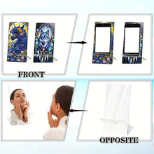 Load image into Gallery viewer, 2Pcs Acrylic DIY Unicorn Wolf Diamond Painting Phone Holder for Home Office