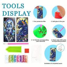 Load image into Gallery viewer, 2Pcs Acrylic DIY Unicorn Wolf Diamond Painting Phone Holder for Home Office