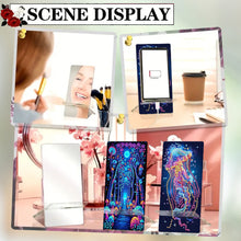 Load image into Gallery viewer, 2Pcs Acrylic DIY Jellyfish Mushroom Diamond Painting Phone Holder for Home Offic