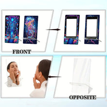 Load image into Gallery viewer, 2Pcs Acrylic DIY Jellyfish Mushroom Diamond Painting Phone Holder for Home Offic