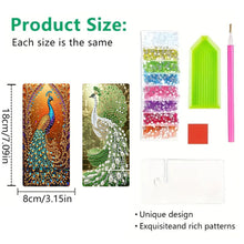 Load image into Gallery viewer, 2Pcs Acrylic DIY Peacock Diamond Painting Phone Holder for Home Office Decor