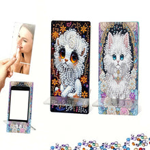 Load image into Gallery viewer, 2Pcs Acrylic DIY Lion Kitten Diamond Painting Phone Holder for Home Office
