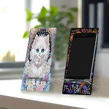 Load image into Gallery viewer, 2Pcs Acrylic DIY Lion Kitten Diamond Painting Phone Holder for Home Office