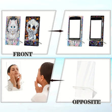 Load image into Gallery viewer, 2Pcs Acrylic DIY Lion Kitten Diamond Painting Phone Holder for Home Office
