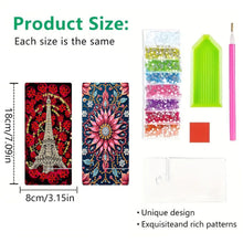 Load image into Gallery viewer, 2Pcs Acrylic DIY Eiffel Tower Flower Diamond Painting Phone Holder for Home