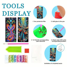 Load image into Gallery viewer, 2Pcs Acrylic DIY Phoenix Dragonfly Diamond Painting Phone Holder for Home Office