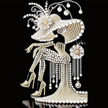 Load image into Gallery viewer, Diamond Painting - Partial Special Shaped - Girl (30*30CM)