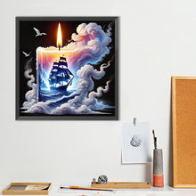 Load image into Gallery viewer, Diamond Painting - Full Round - Sailboat In Candles (40*40CM)