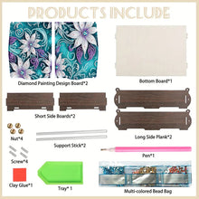 Load image into Gallery viewer, Diamond Painting Storage Box DIY 5D Diamond Painting Jewelry Box (Flower A)