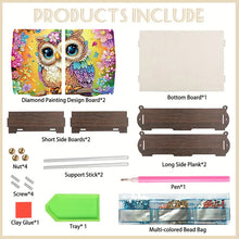 Load image into Gallery viewer, Diamond Painting Storage Box DIY 5D Diamond Painting Jewelry Box (Owl A)