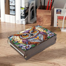 Load image into Gallery viewer, Diamond Painting Storage Box DIY 5D Diamond Painting Jewelry Box (Owl B)