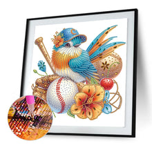 Load image into Gallery viewer, Diamond Painting - Partial Special Shaped - Bird And Baseball (30*30CM)