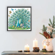 Load image into Gallery viewer, Diamond Painting - Partial Special Shaped - Peacock (30*30CM)