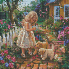 Load image into Gallery viewer, Diamond Painting - Full Round - Garden Girl (40*40CM)