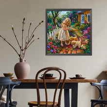 Load image into Gallery viewer, Diamond Painting - Full Round - Garden Girl (40*40CM)