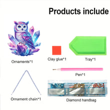 Load image into Gallery viewer, Acrylic 5D DIY Diamond Painting Hanging Pendant for Home Window Decor (Owl)